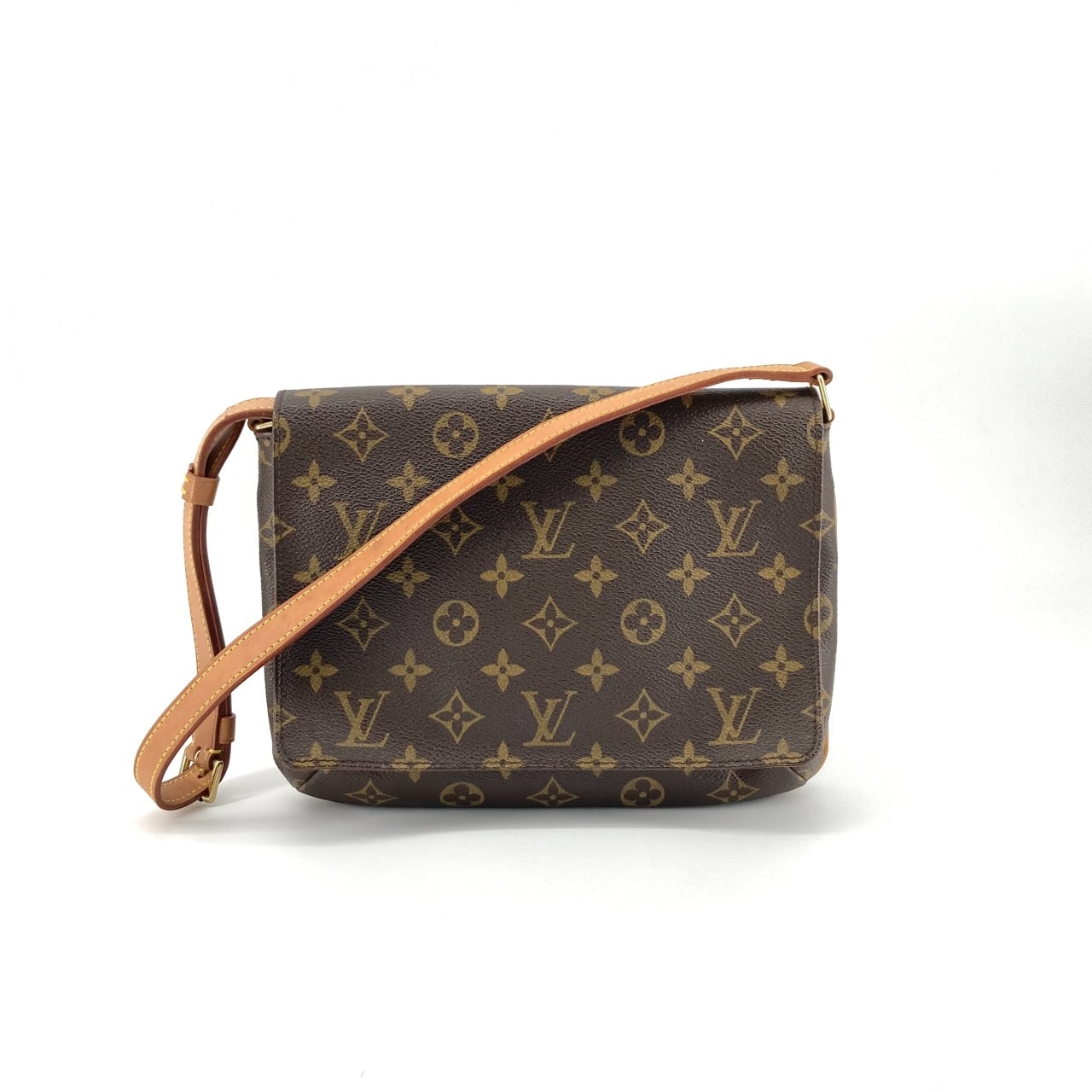 LOUIS VUITTON(ルイ・ヴィトン) モノグラム ミュゼットタンゴ ショートストラップ モノグラムキャンバス  / カーフレザー M51257 ショルダーバッグ ブラウン