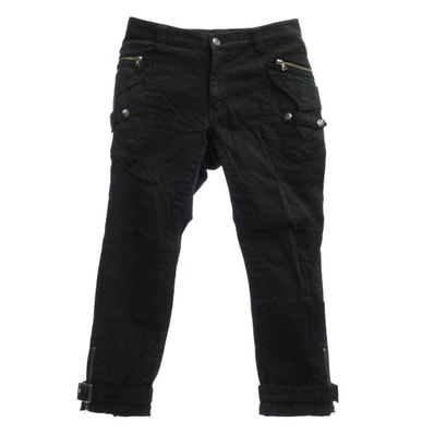 HYSTERIC GLAMOUR ヒステリックグラマー パンツ 2AP-5842 裾ジップ ベルト カーゴパンツ ブラック系 S【中古】
