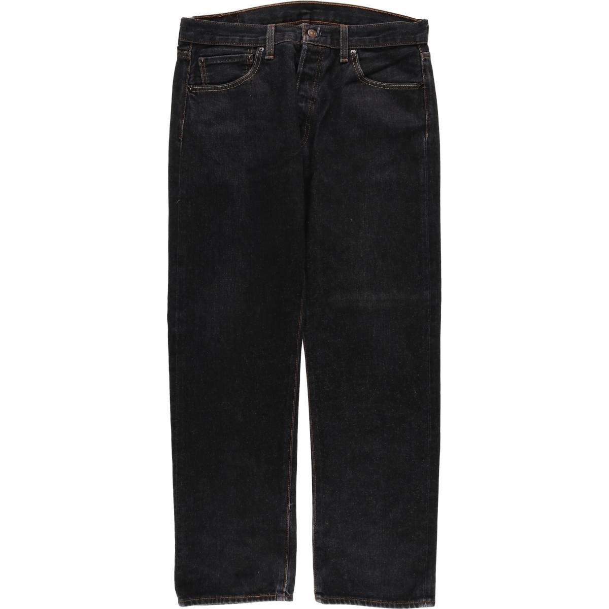 古着 リーバイス Levi's 501 ブラックデニム ストレートデニムパンツ メンズw34相当/eaa597515