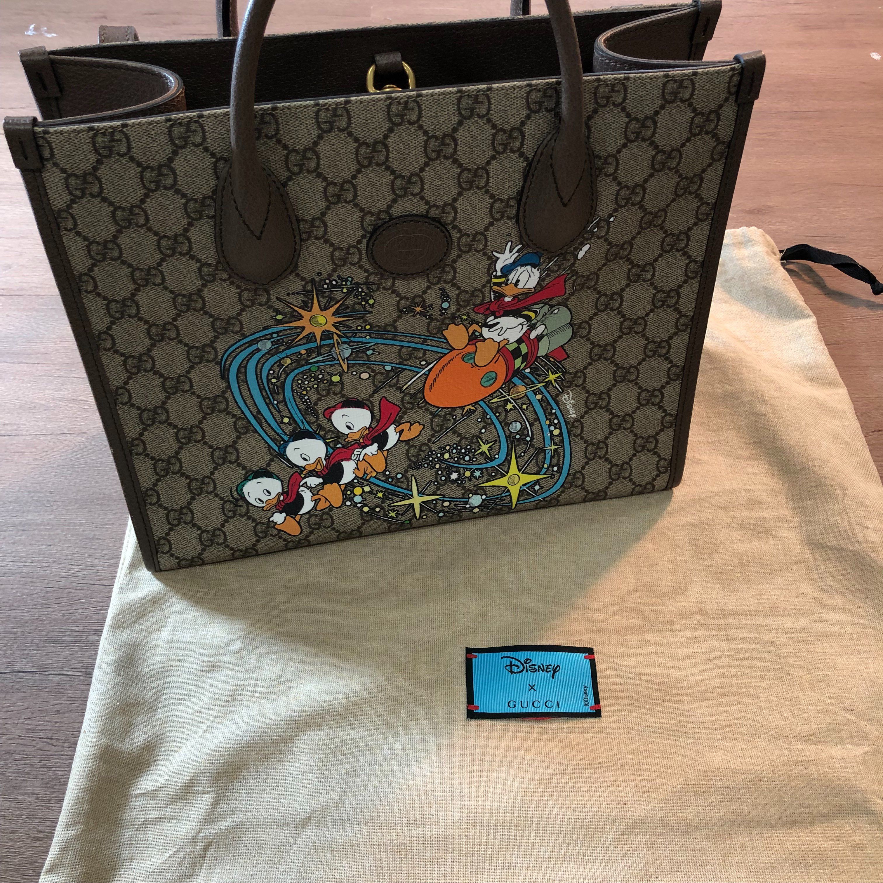 グッチ x ディズニー ドナルドダック GGスプリーム トートバッグ