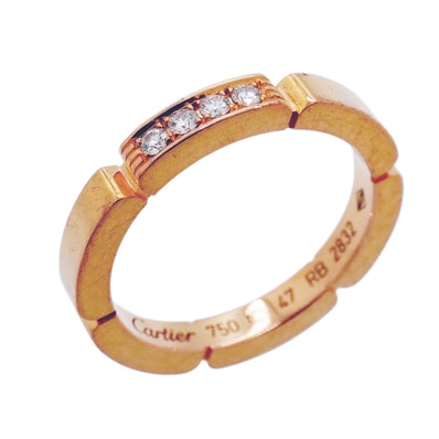 ★SALE【6jgb0167】カルティエ リング マイヨンパンテール K18PG ピンクゴールド ダイヤモンド #47【中古】レディース