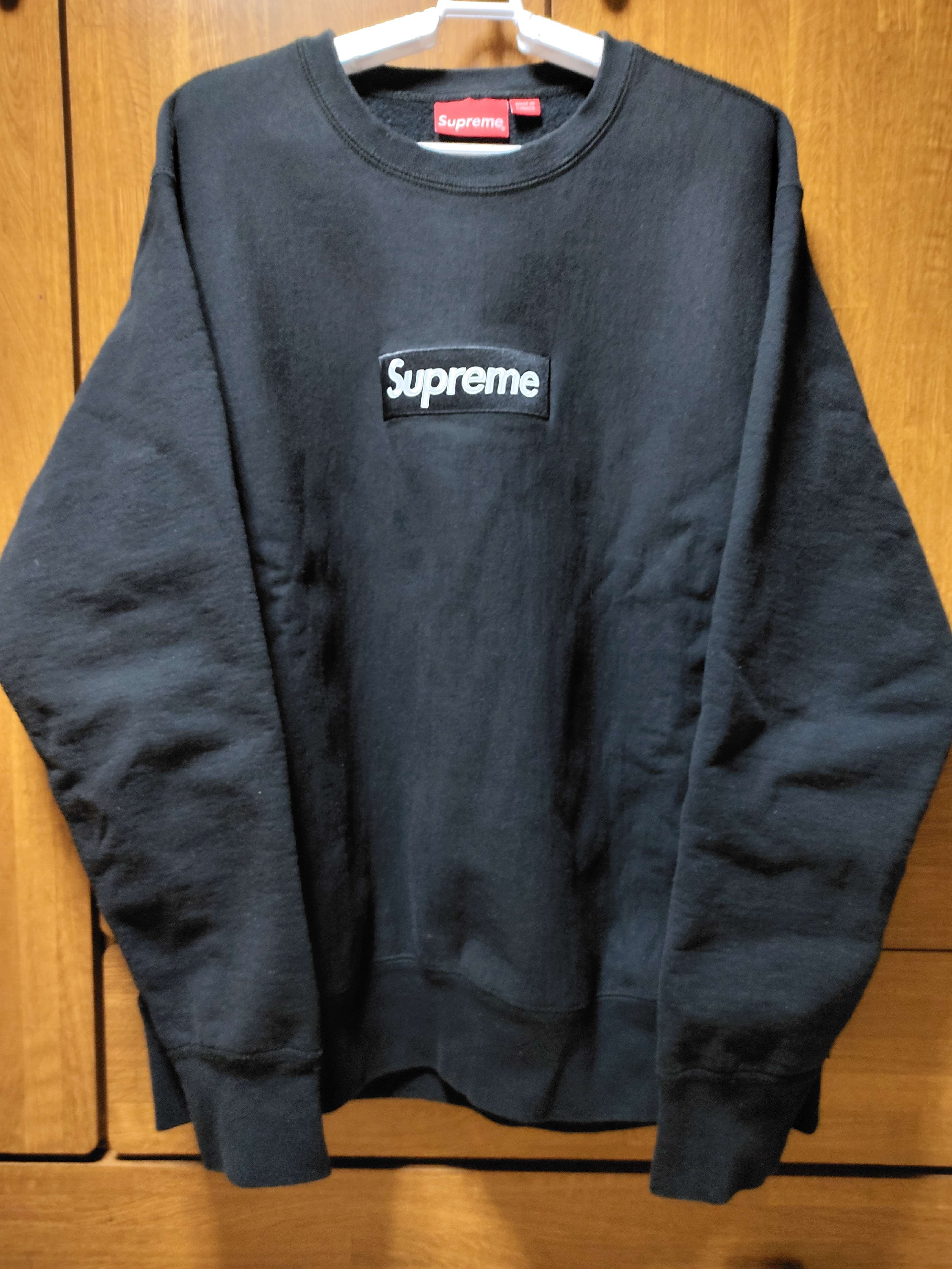 Supreme Box Logo Crewneck Sweatshirt "Black" (18FW)