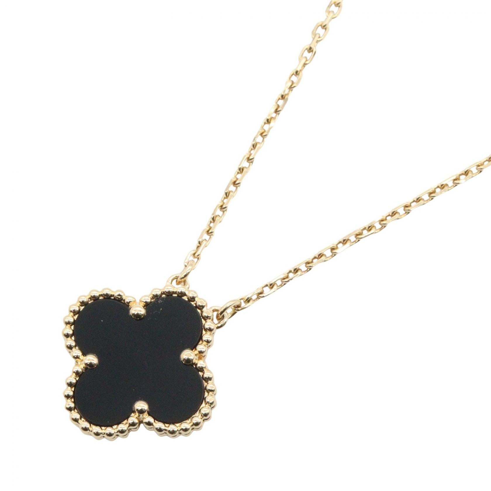 ヴァンクリーフ&アーペル Van Cleef & Arpels ヴィンテージアルハンブラ オニキス ネックレス ネックレス ジュエリー K18(イエローゴールド) オニキス レディース ゴールド系 / ブラック系 VCARA45800 【中古】