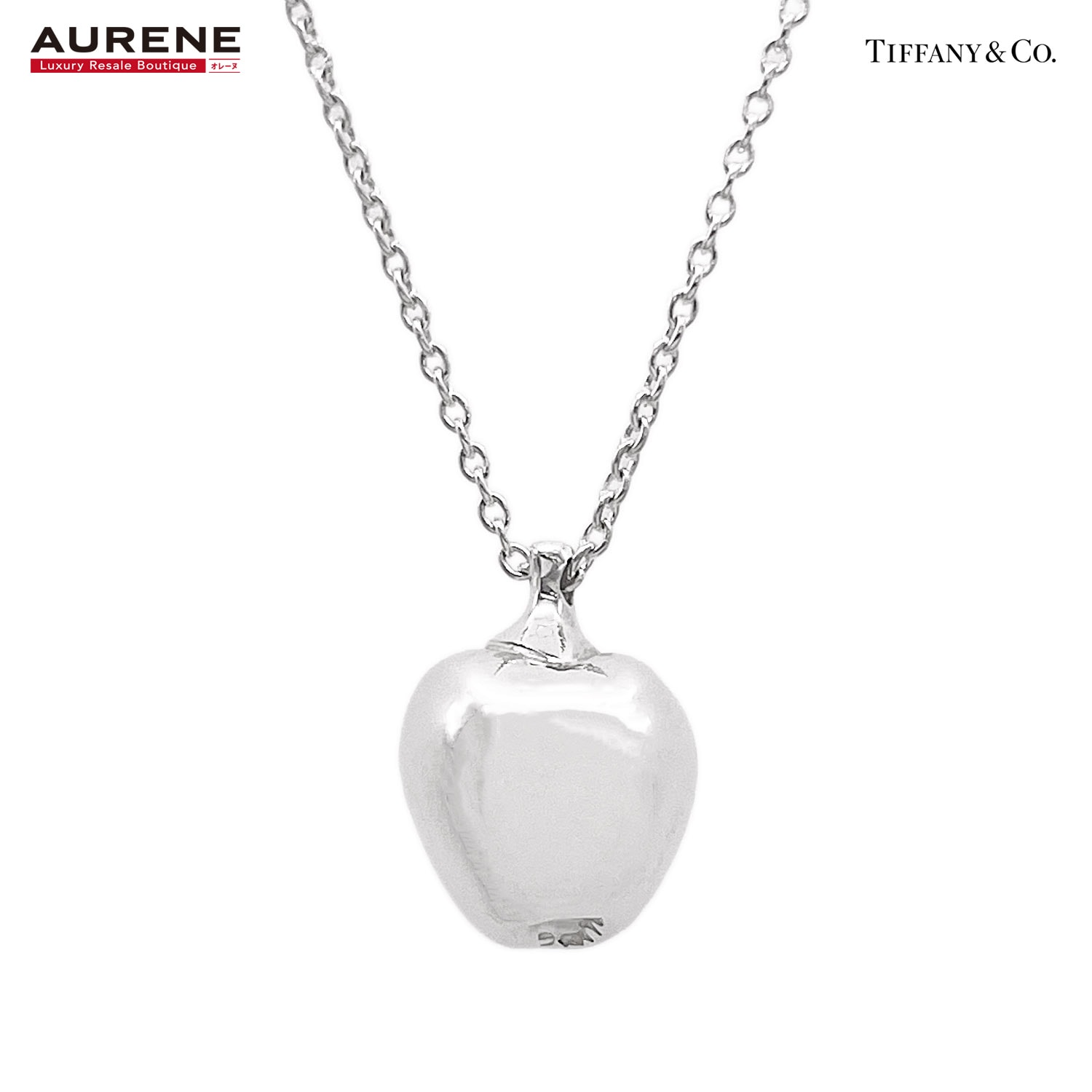 TIFFANY&Co. ティファニー アップル ヴィンテージ ネックレス
 ペンダント 立体 SV925 シルバー 新品仕上済 ユニセックス
 【中古】