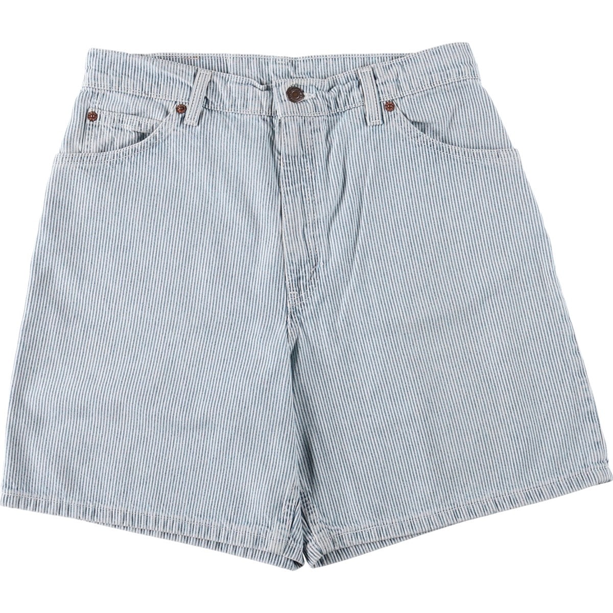 古着 90年代 リーバイス Levi's 36951-5326 RELAXED FIT ヒッコリーストライプ オレンジタブ デニムショーツ ショートパンツ USA製 レディースXL(w31)相当 ヴィンテージ/eaa669802