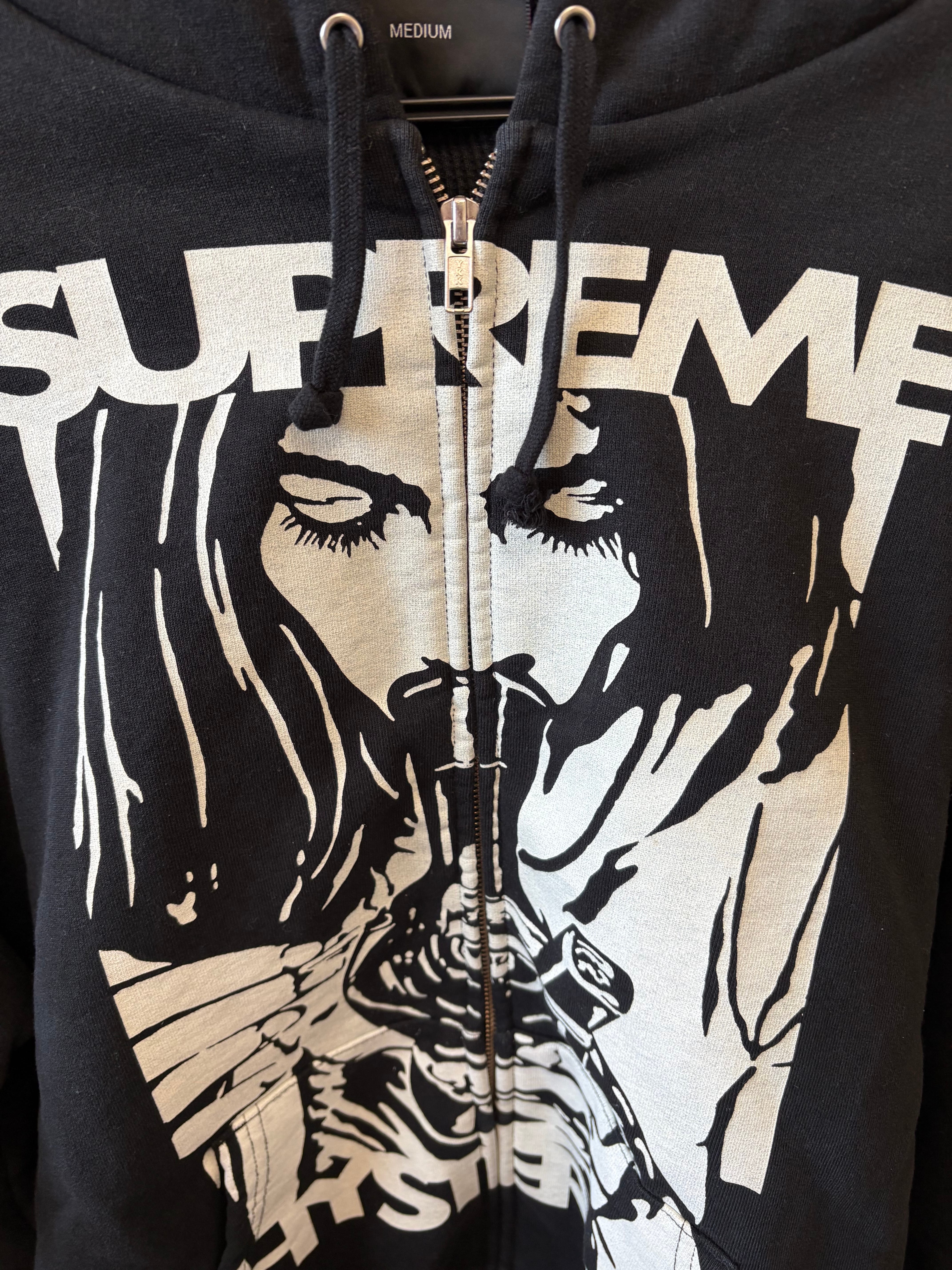 Supreme x HYSTERIC GLAMOUR Thermal Lined Zip Up Hooded Sweatshirt "Black"