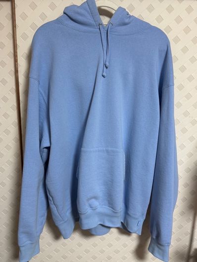 Supreme Satin Applique Hooded Sweatshirt "Light Blue" (24FW)