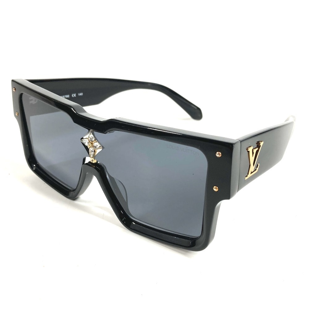 ルイヴィトン LOUIS VUITTON サングラスサイクロン サングラス サイクロン  Z1578E  スワロフスキー 眼鏡 メガネ アイウェア めがね サングラス アセテート ブラック