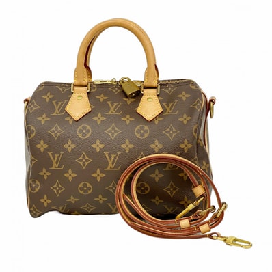 【6dc2527】ルイヴィトン ハンドバッグ モノグラム スピーディバンドリエール 25 M46977 ブラウン 2wayバッグ【中古】レディース