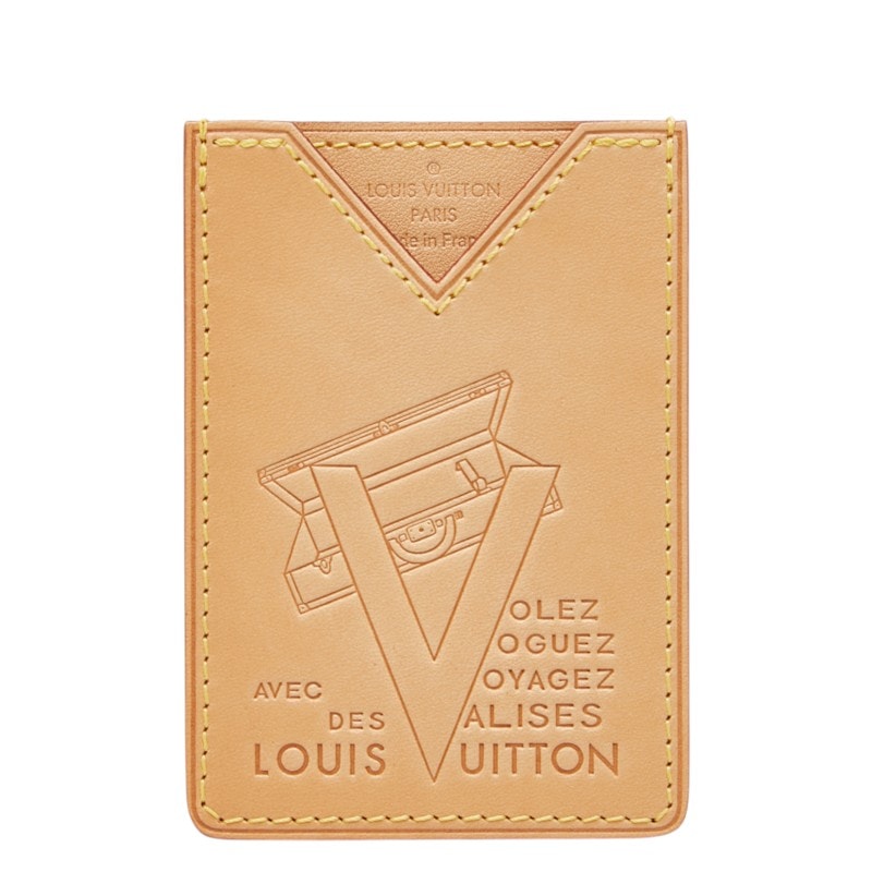 ルイ ヴィトン ポルトカルト トランク カードケース M62363 ベージュ レザー レディース LOUIS VUITTON 中古