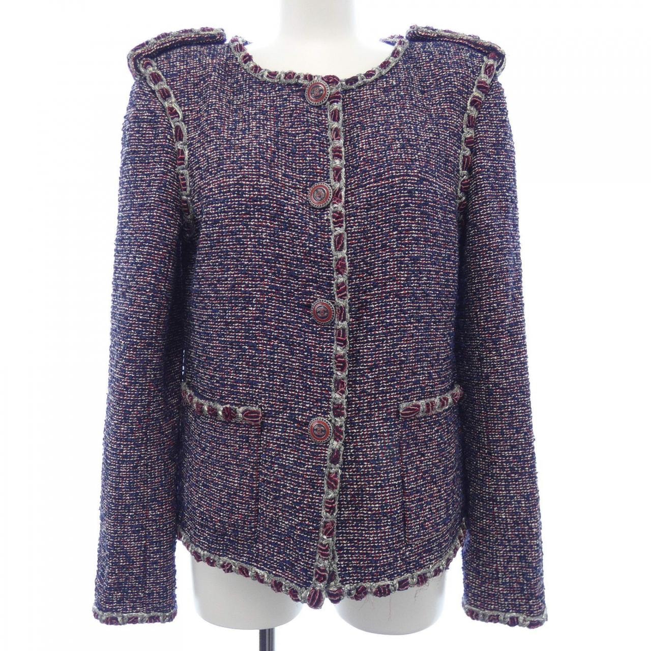 シャネル CHANEL ノーカラージャケット