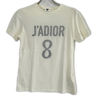 クリスチャンディオール 843T03TC428 ホワイト J'ADIOR 8 プリント Tシャツ XS