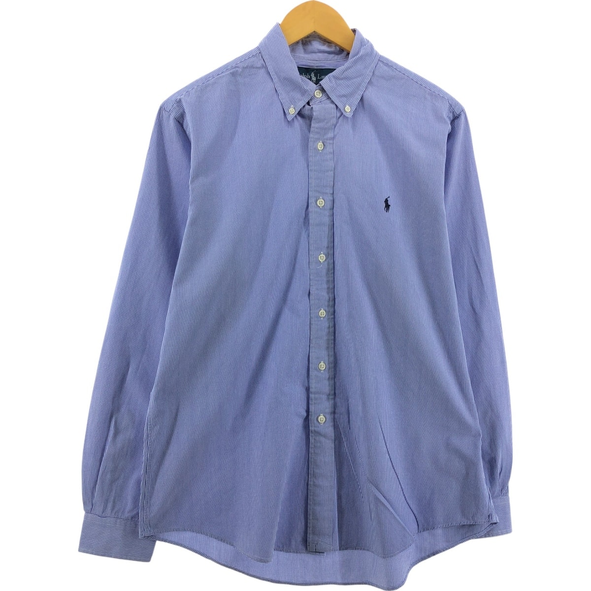 古着 ラルフローレン Ralph Lauren CUSTOM FIT 長袖 ボタンダウンチェックシャツ メンズL相当/eaa547440