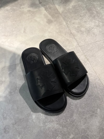 chrome hearts クロスパッチ サンダル ブラック 38サイズ