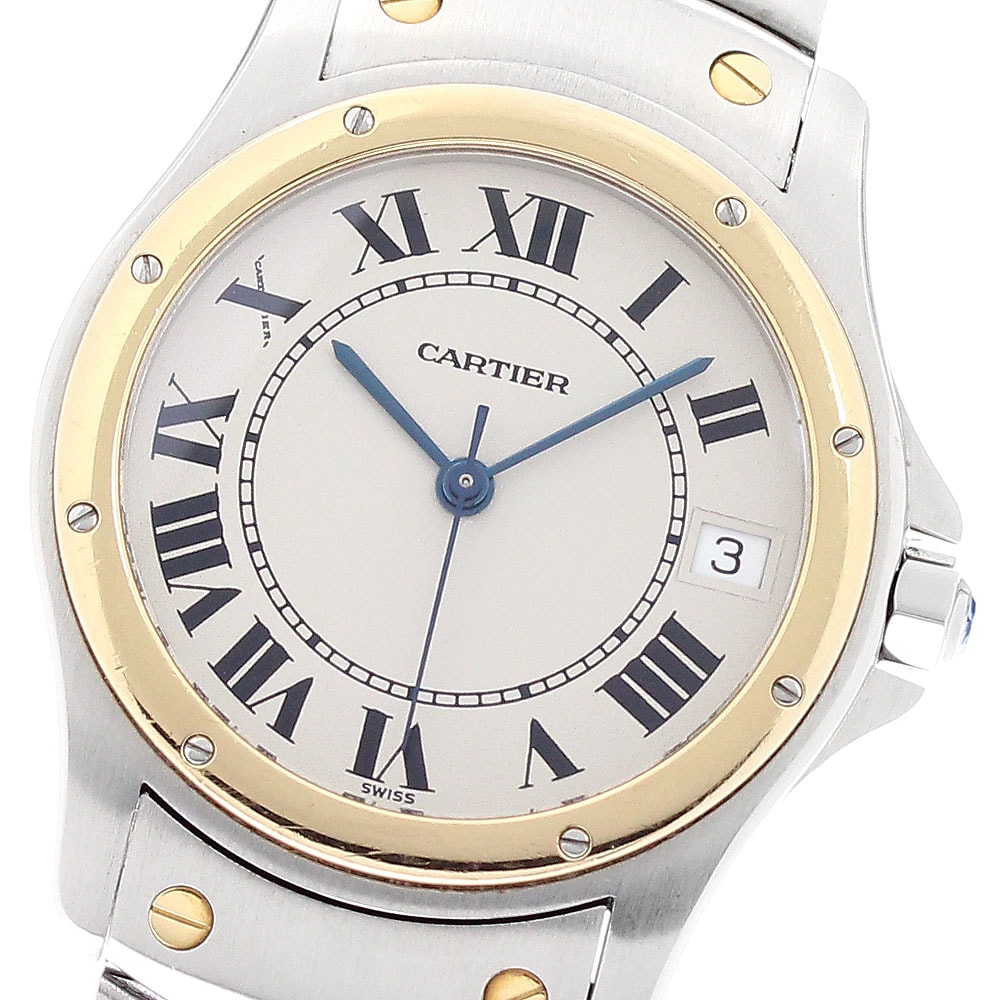 カルティエ サントスクーガー LM W20036R3 メンズ 【中古】
