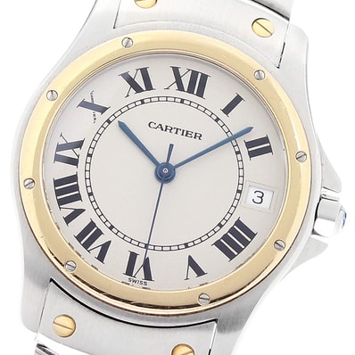 カルティエ サントスクーガー LM W20036R3 メンズ 【中古】