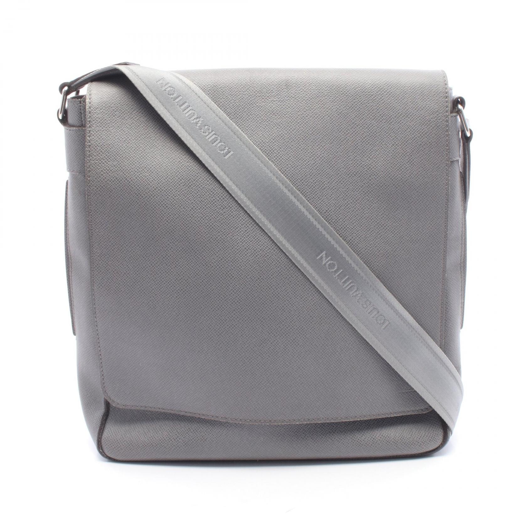 ルイ・ヴィトン LOUIS VUITTON ミロ ショルダーバッグ バッグ レザー タイガ グラシエ メンズ グレー系 M32631 【中古】