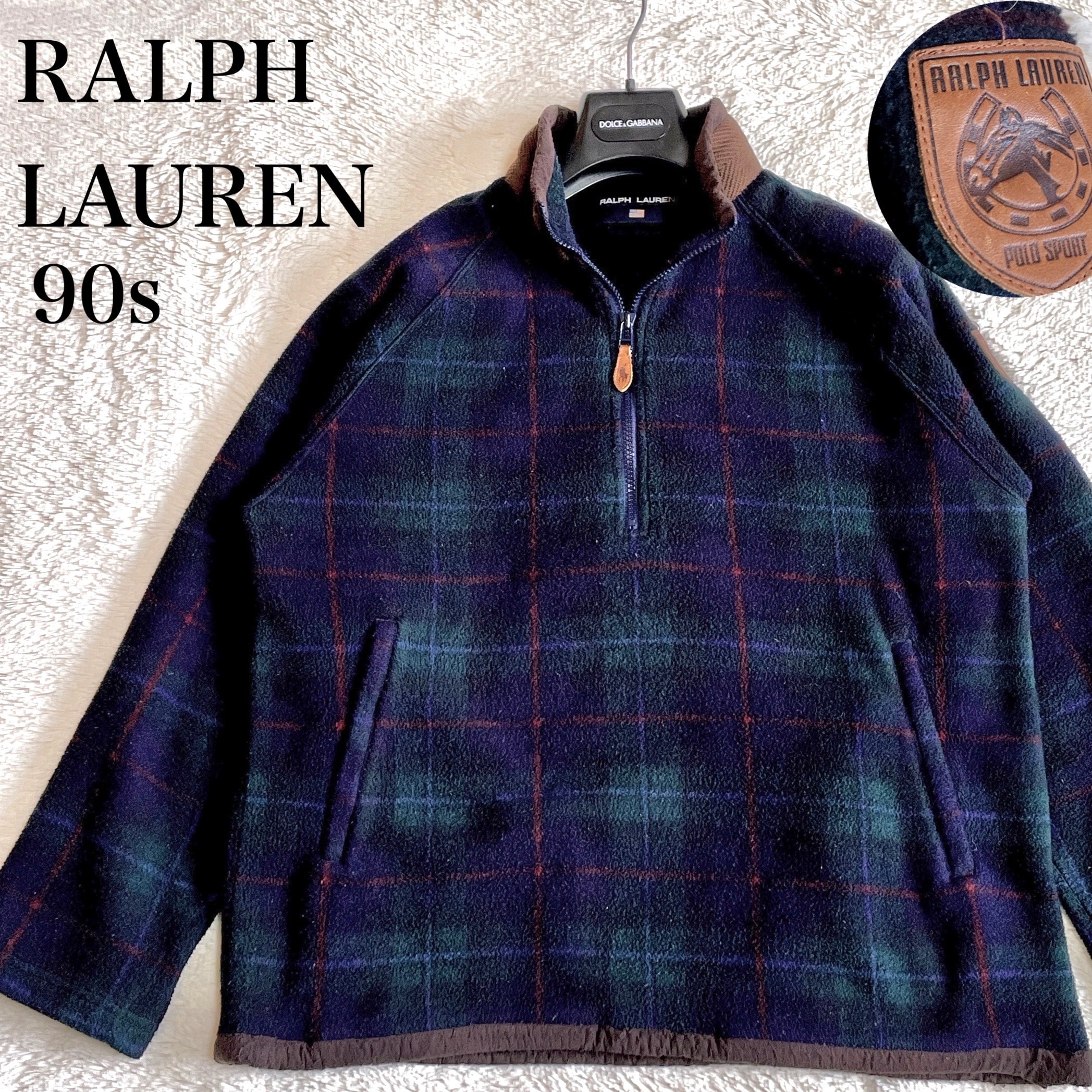 やや傷や汚れあり】希少 ラルフローレン 90s ブラックウォッチ ハーフ