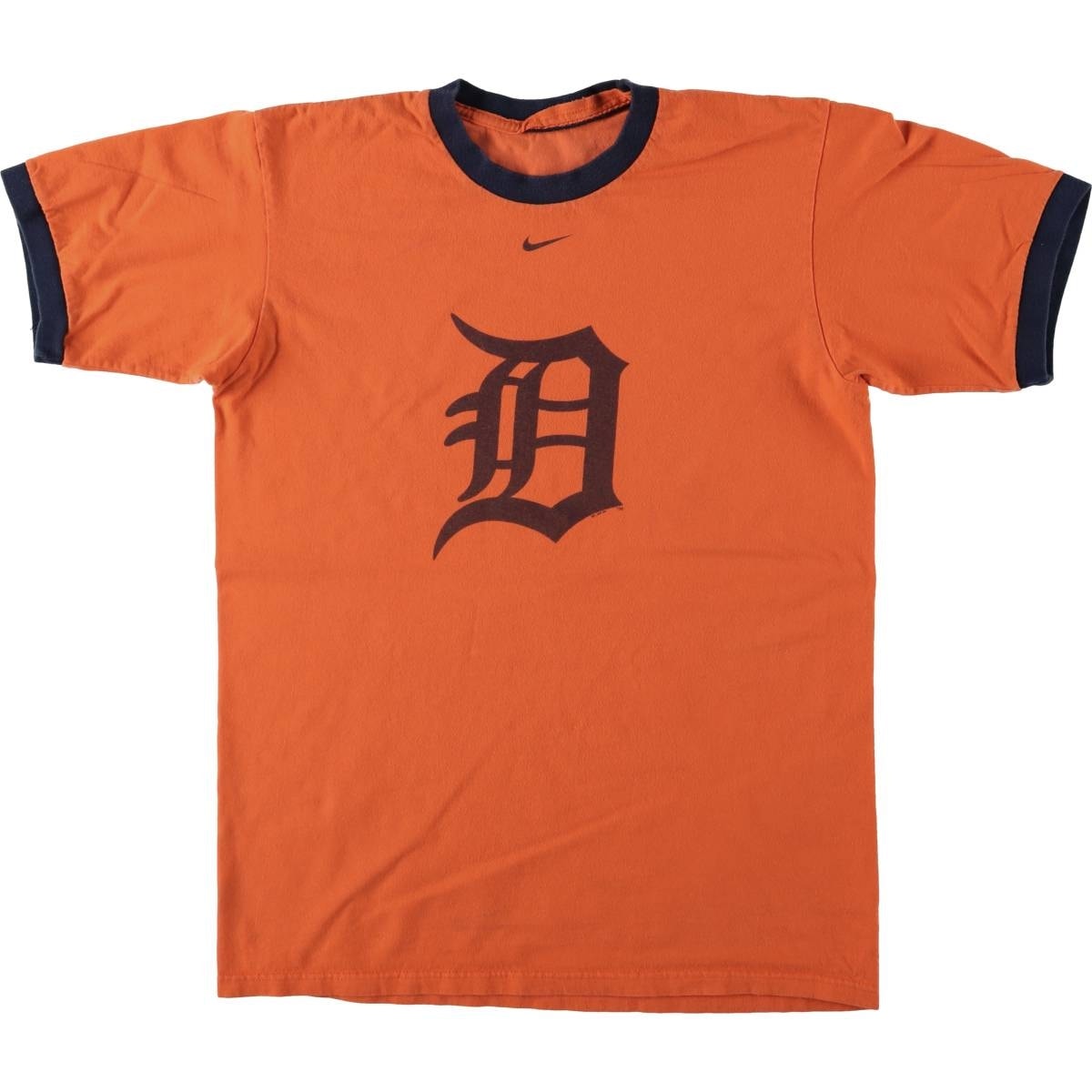 古着 ナイキ NIKE MLB DETROIT TIGERS デトロイトタイガース リンガーTシャツ メンズS相当/eaa587757