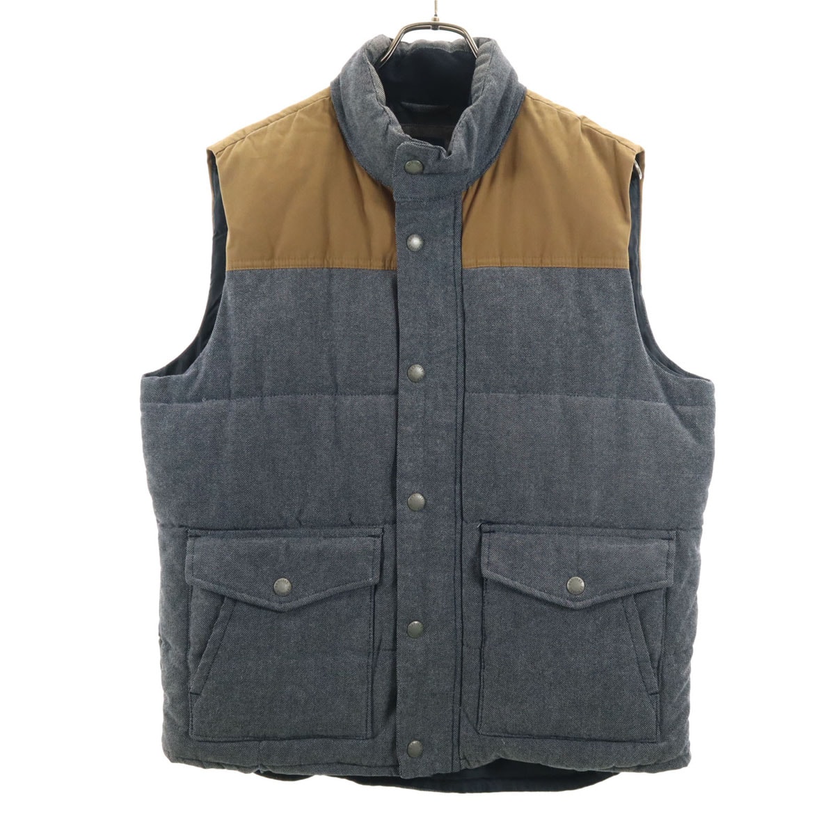 GAP ギャップ 中綿ベスト M グレー
