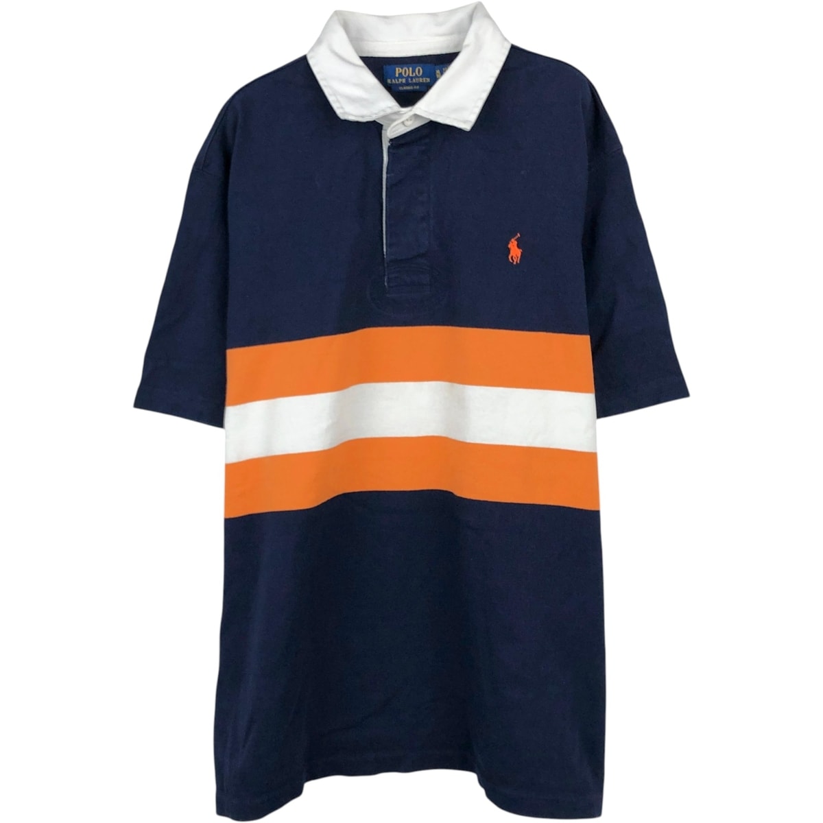 古着 ラルフローレン Ralph Lauren POLO RALPH LAUREN CLASSIC FIT 半袖 ラガーシャツ メンズXL相当/eaa648940