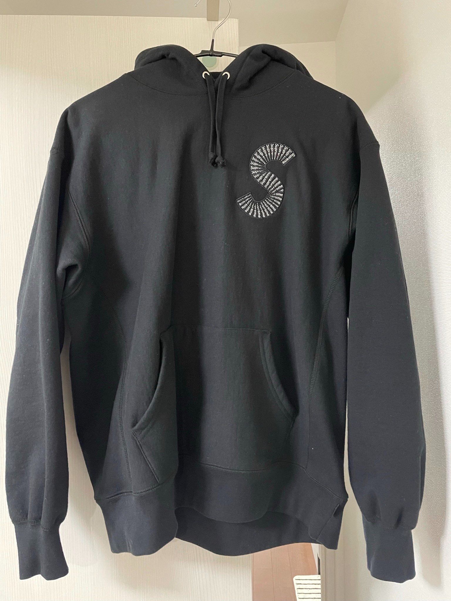Supreme S Logo Hooded Sweatshirt "Black" (20FW)