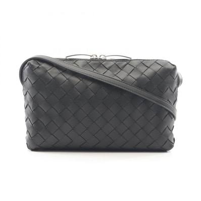 ボッテガヴェネタ BOTTEGA VENETA イントレチャート ショルダーバッグ バッグ レザー レディース ブラック系 597329V3UH38803 【新品】