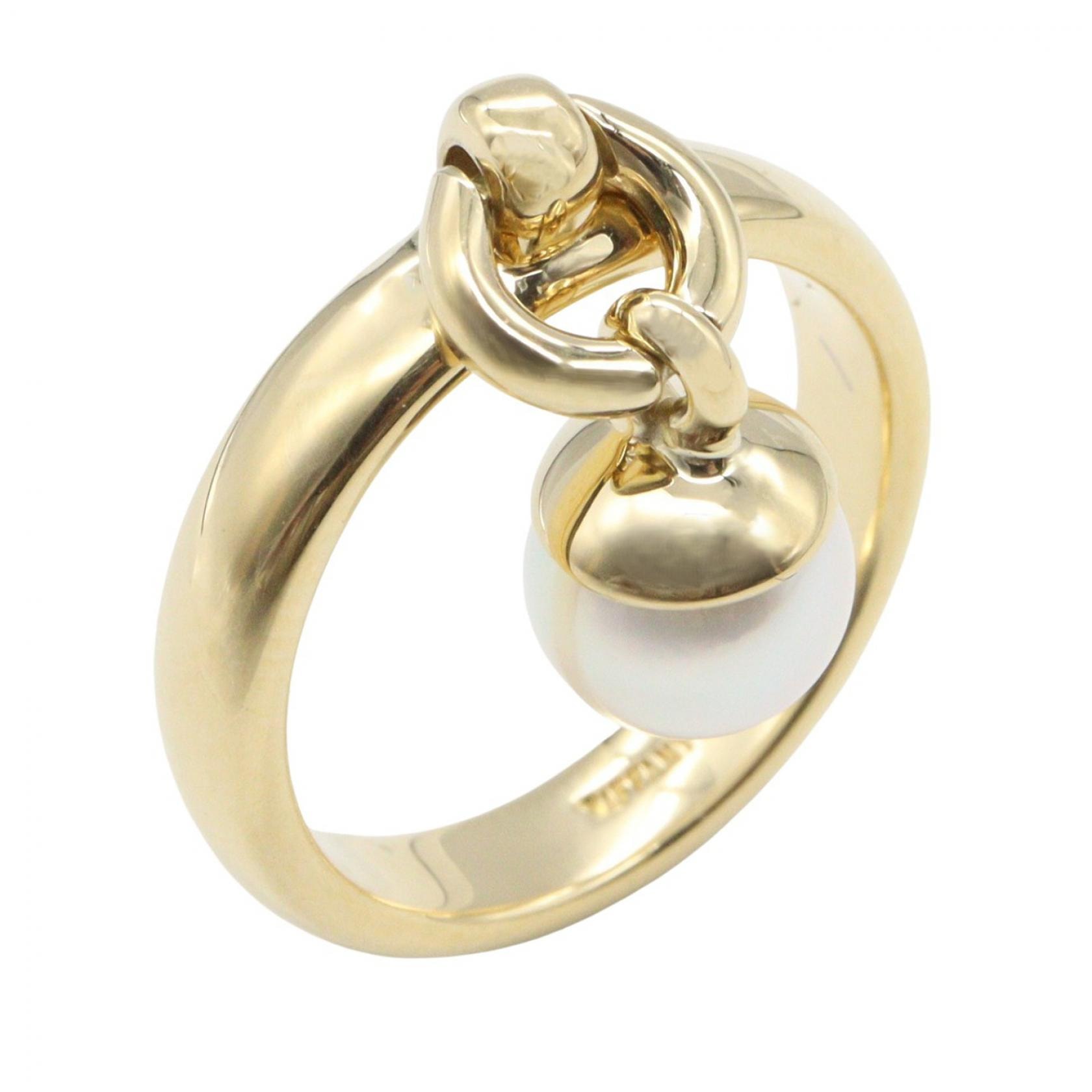 ティファニー TIFFANY&CO ドアノック パール リング リング・指輪 ジュエリー K18(イエローゴールド) パール レディース ゴールド系 / ホワイト系 【中古】