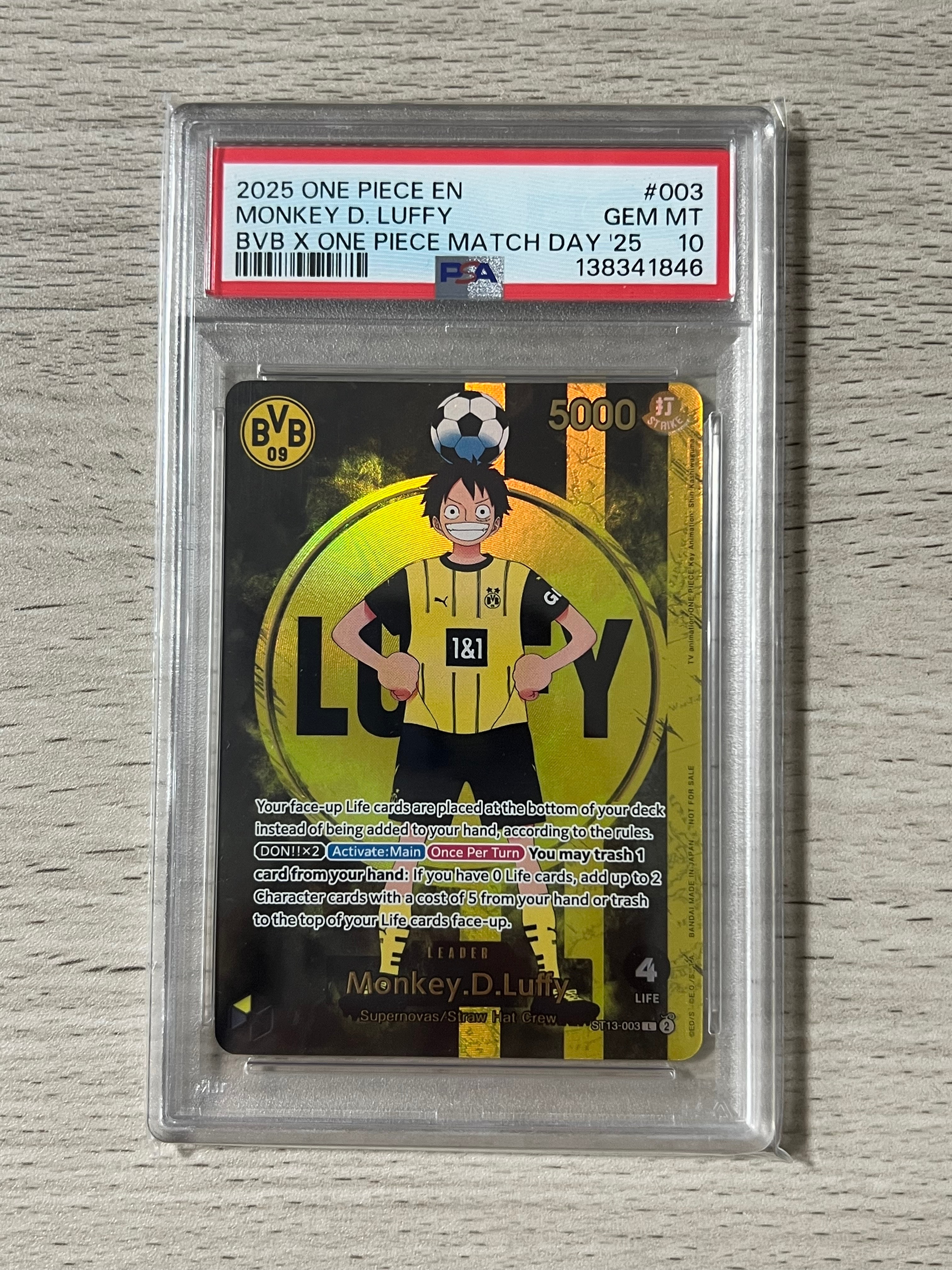 モンキー・D・ルフィ L [ST13-003]【英語版】(プロモーションカード「ボルシアドルトムント × ONE PIECE マッチデー 2025」)