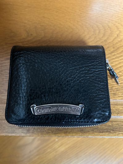 Chrome Hearts Square Zipville Wallet / Leather "Black"