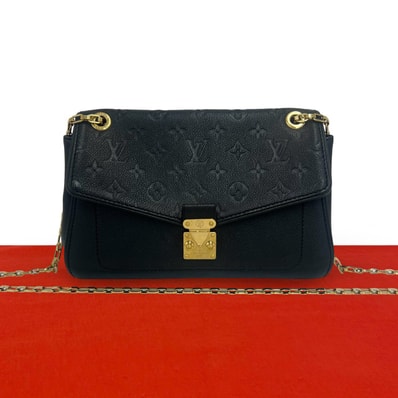 LOUIS VUITTON ルイヴィトン サンジェルマン PM モノグラム アンプラント レザー ショルダーバッグ ブラック
43720
