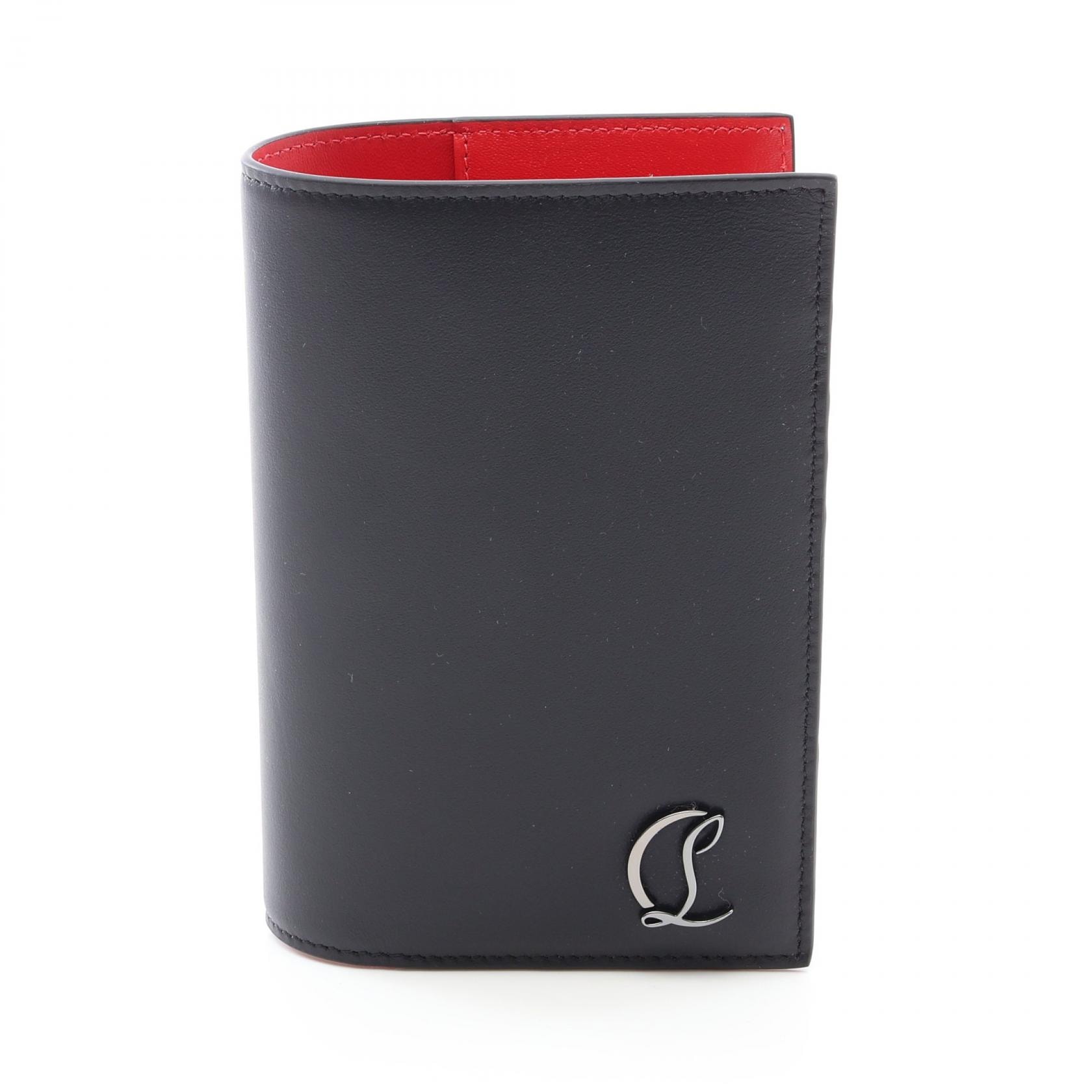 クリスチャンルブタン Christian Louboutin パスケース アクセサリー レザー レディース ブラック系 1265313B078 【新品】