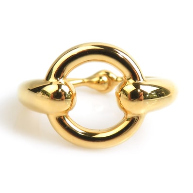 エルメス HERMES スカーフリング メタル ゴールド レディース【中古】 e60906a