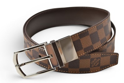 ルイヴィトン ベルト ダミエ リバーシブル レザー ブラック ブラウン M9075 LOUIS VUITTON 90 メンズ【中古】