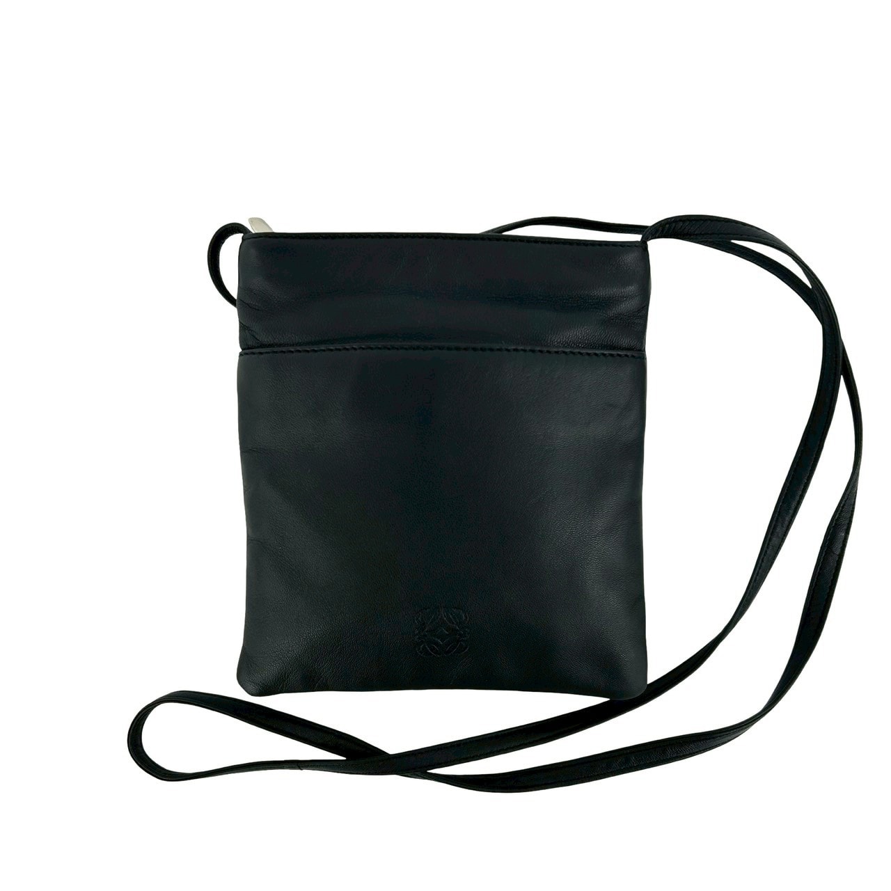 B (目立った傷や汚れなし)】LOEWE ロエベ アナグラム ロゴ レザー