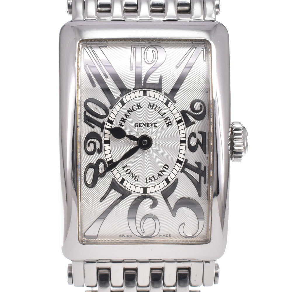 フランクミュラー FRANCK MULLER 902 QZ ロングアイランド シルバー クォーツ レディース 良品 腕時計 L#150902