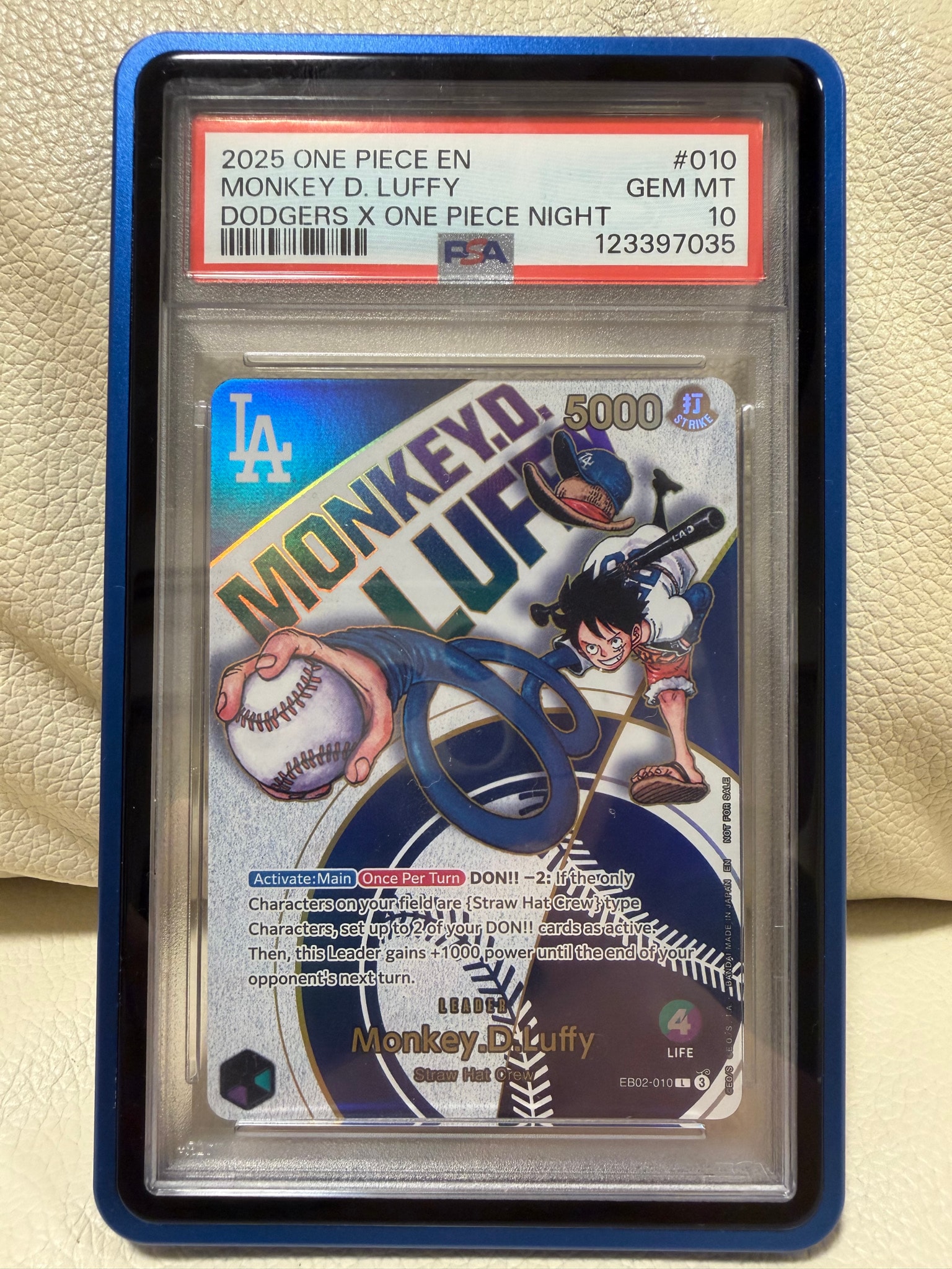 BGS9.5】モンキー・D・ルフィ L [EB02-010]【英語版】(プロモーション