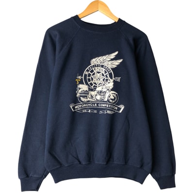 古着 80年代 ヘインズ Hanes 青タグ プリントスウェットシャツ トレーナー USA製 メンズXL相当 ヴィンテージ/eaa595937