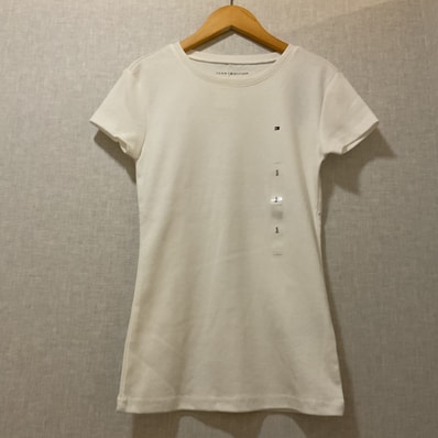 TOMMY HILFIGER 【トミーヒルフィガー】 半袖 Tシャツ ホワイト S/P