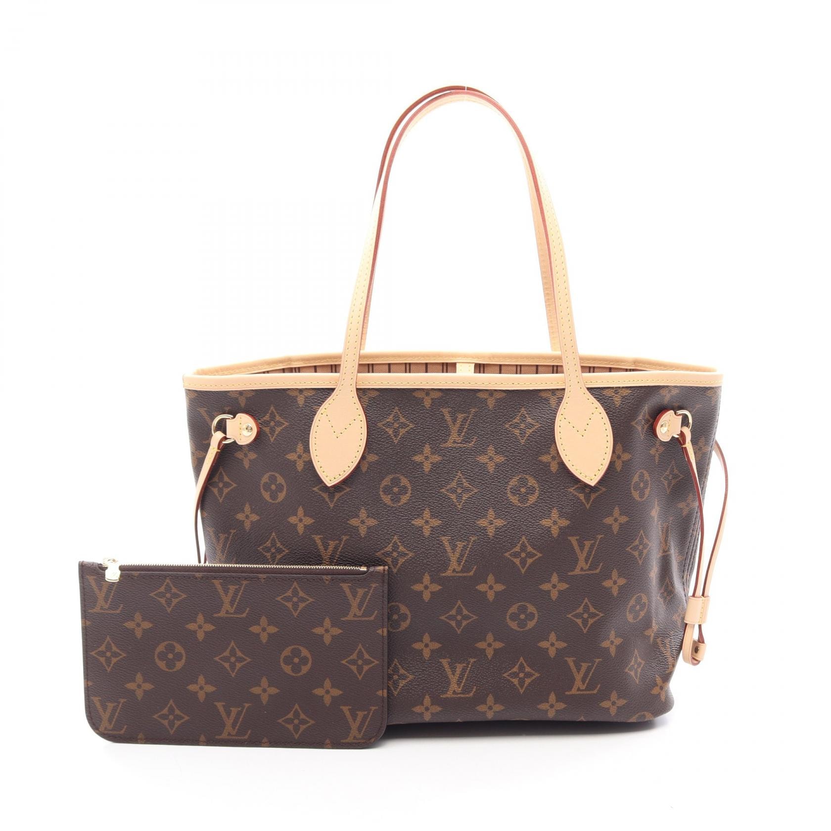 ルイ・ヴィトン LOUIS VUITTON ネヴァーフルPM モノグラム トートバッグ バッグ PVCコーティングキャンバス レザー レディース ブラウン系 M46979 【中古】