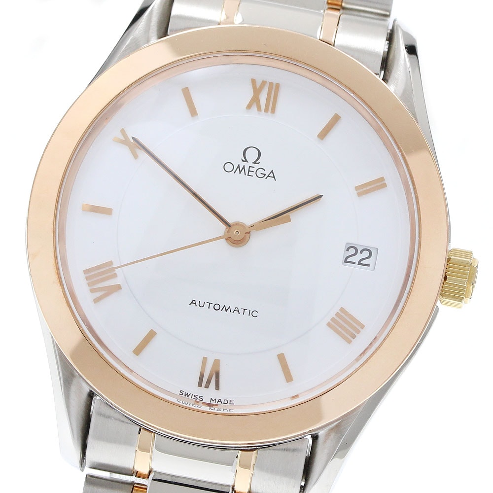 オメガ クラシック  デイト PGコンビ 166.0295 メンズ 【中古】