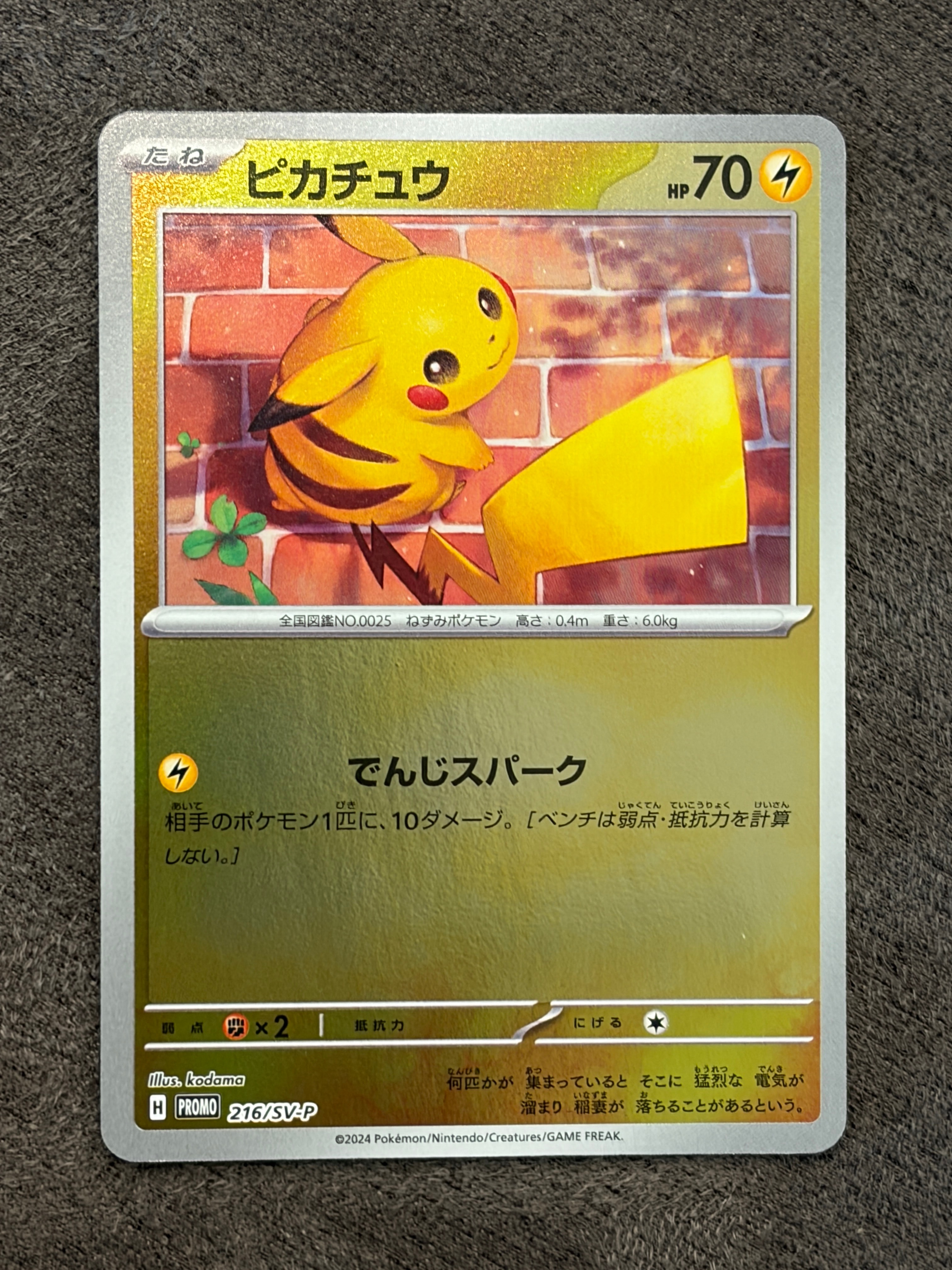 ピカチュウ P [SV-P 216](プロモカードパック「ポケカの夏がキタ!プロモカードGetキャンペーン!」)
