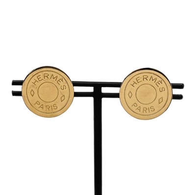 HERMES エルメス クルードセル イヤリング セリエ メタル ゴールド レディース 【中古】