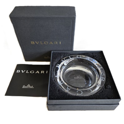 BVLGARI ブルガリ ローゼンタール クリスタル 灰皿 クリスタル クリア メンズ【中古】