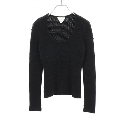 ボッテガヴェネタ BOTTEGA VENETA ニット 衣料品 トップス コットン レディース ブラック系 647743 【中古】