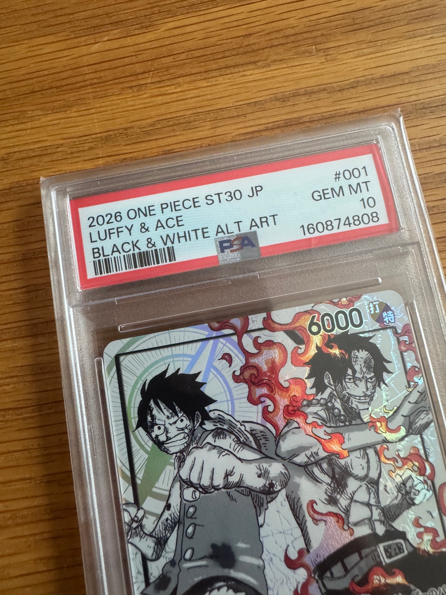 PSA10】ルフィ＆エース L-P [ST30-001](スタートデッキEX「ルフィ