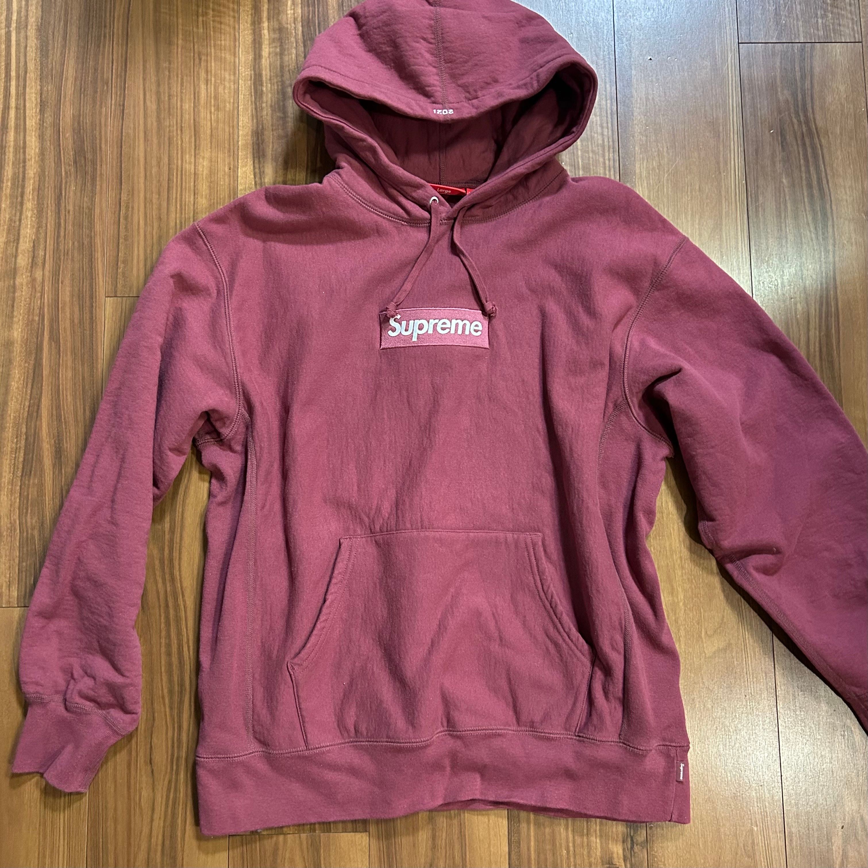 Supreme Box Logo Hooded Sweatshirt "Plum" (21FW)