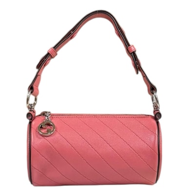グッチ ブロンディ ショルダーバッグ レザー 760170 ピンク レディース GUCCI 中古