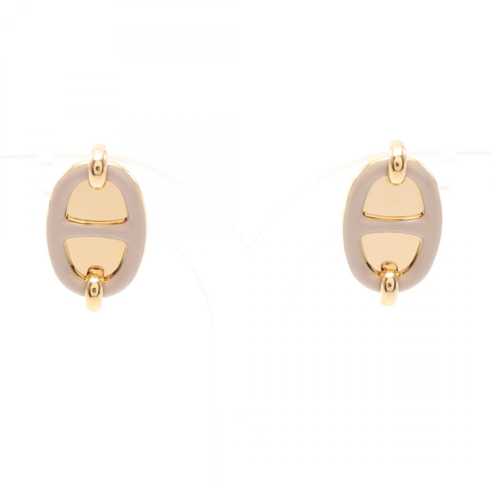 エルメス HERMES ミニ マイヨン ピアス ジュエリー GP(ゴールドメッキ) ゴールド レディース ゴールド系 / ベージュ系 【中古】