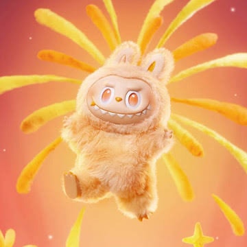 POP MART THE MONSTERS (LABUBU) Big into Energy Series Plush Pendant HAPPINESS